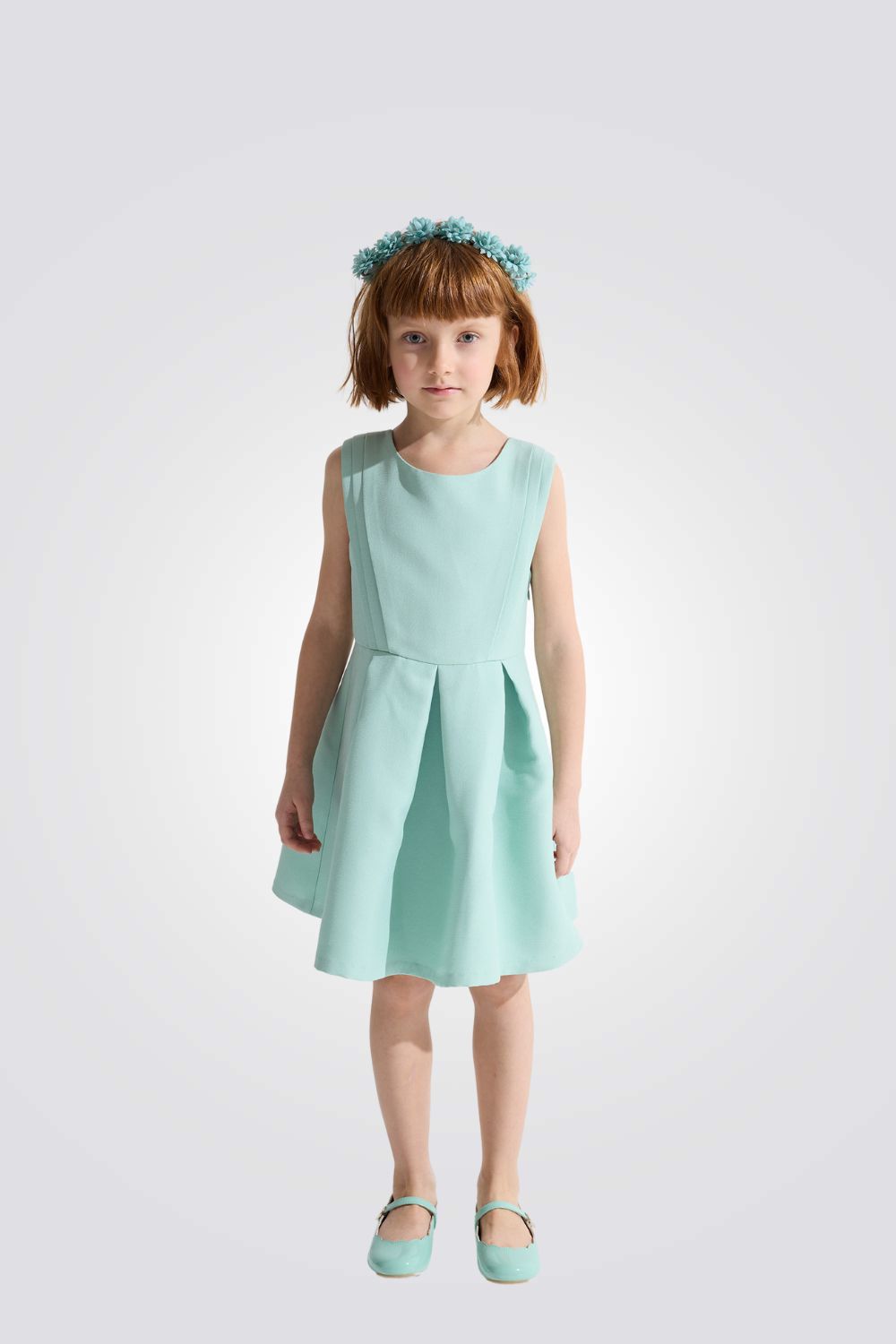 שמלה לילדות בצבע ירוק