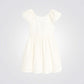 שמלה לילדות בצבע לבן - 1
