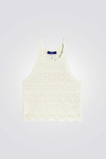 גופיה לילדות מבד קרושה בצבע לבן