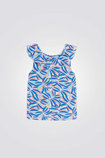 חולצה קצרה לילדות עם הדפס צבעוני