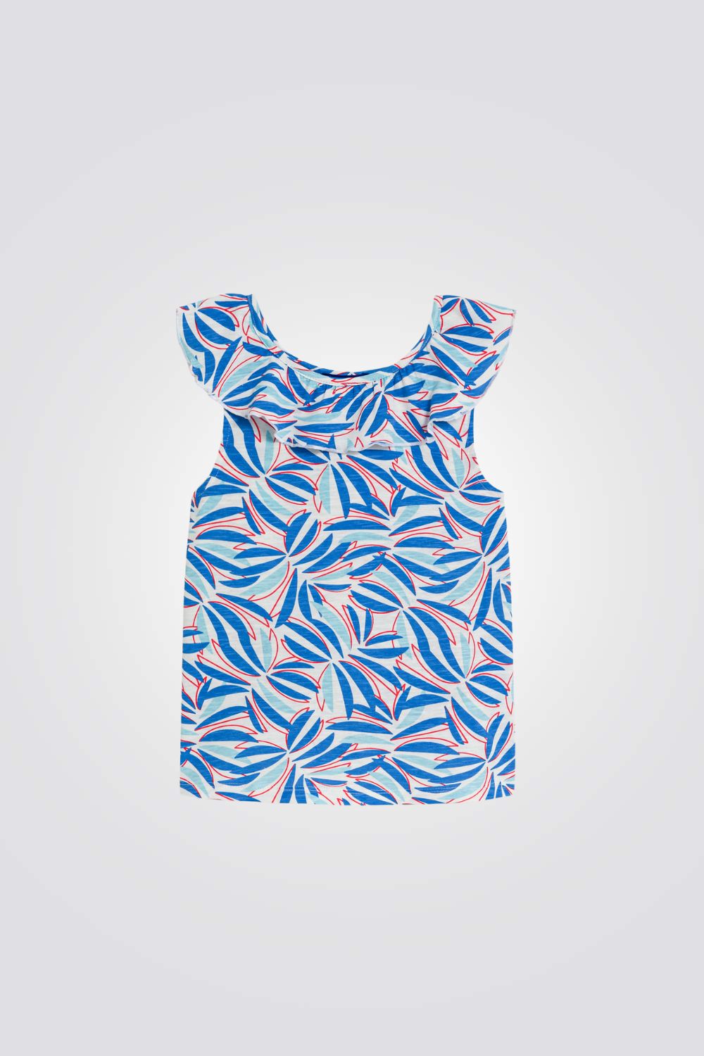 חולצה קצרה לילדות עם הדפס צבעוני