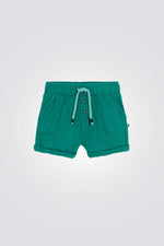 מכנסיים קצרים לתינוקות בצבע ירוק
