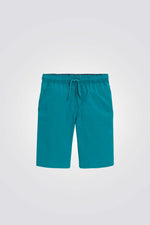 מכנסי ברמודה לנערים בצבע טורקיז