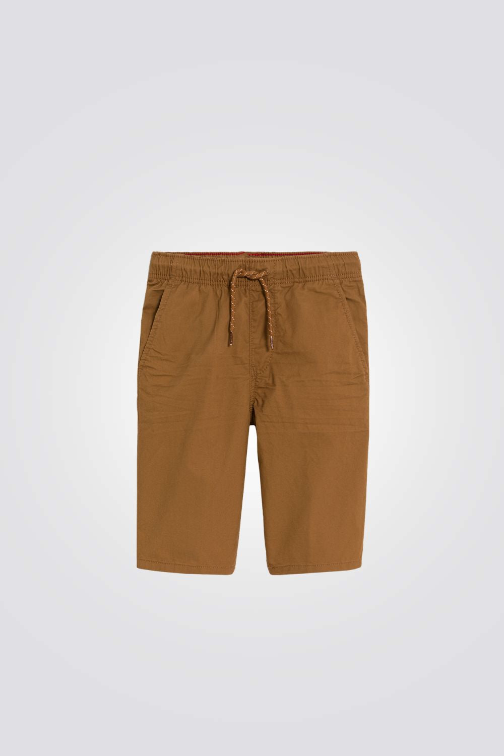 מכנסי ברמודה לילדים בצבע חום