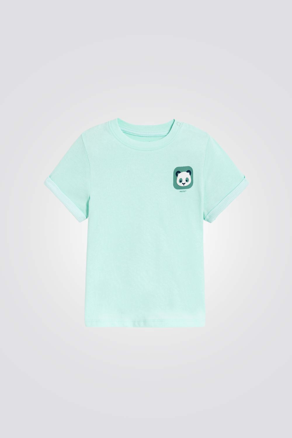 טישירט לתינוקות בצבע תכלת עם הדפס