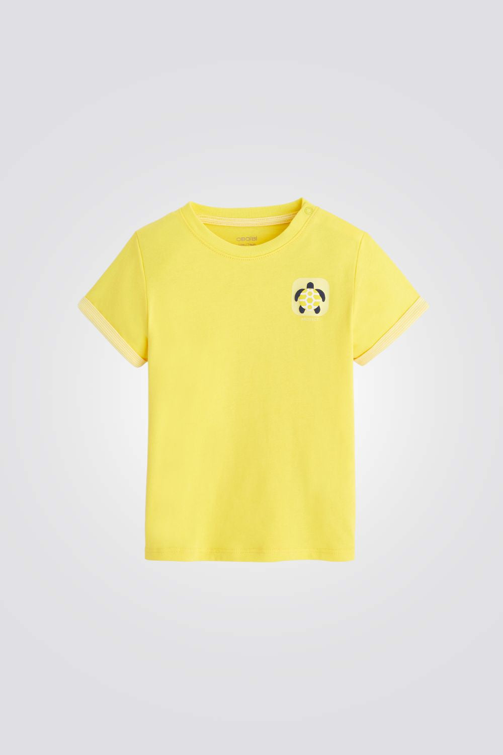 טישירט לתינוקות בצבע צהוב עם הדפס