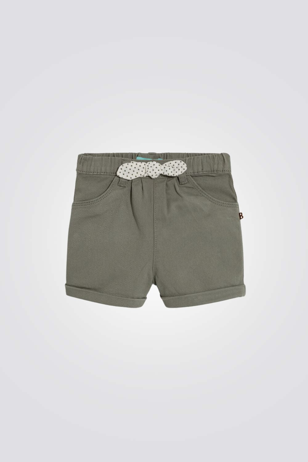 מכנסי ג'ינס קצרים לתינוקות בצבע ירוק