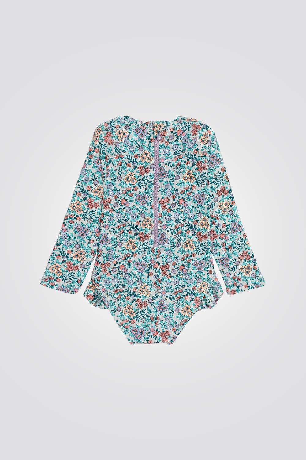 בגד ים שלם לתינוקות בהדפס פרחוני