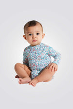 בגד ים שלם לתינוקות בהדפס פרחוני