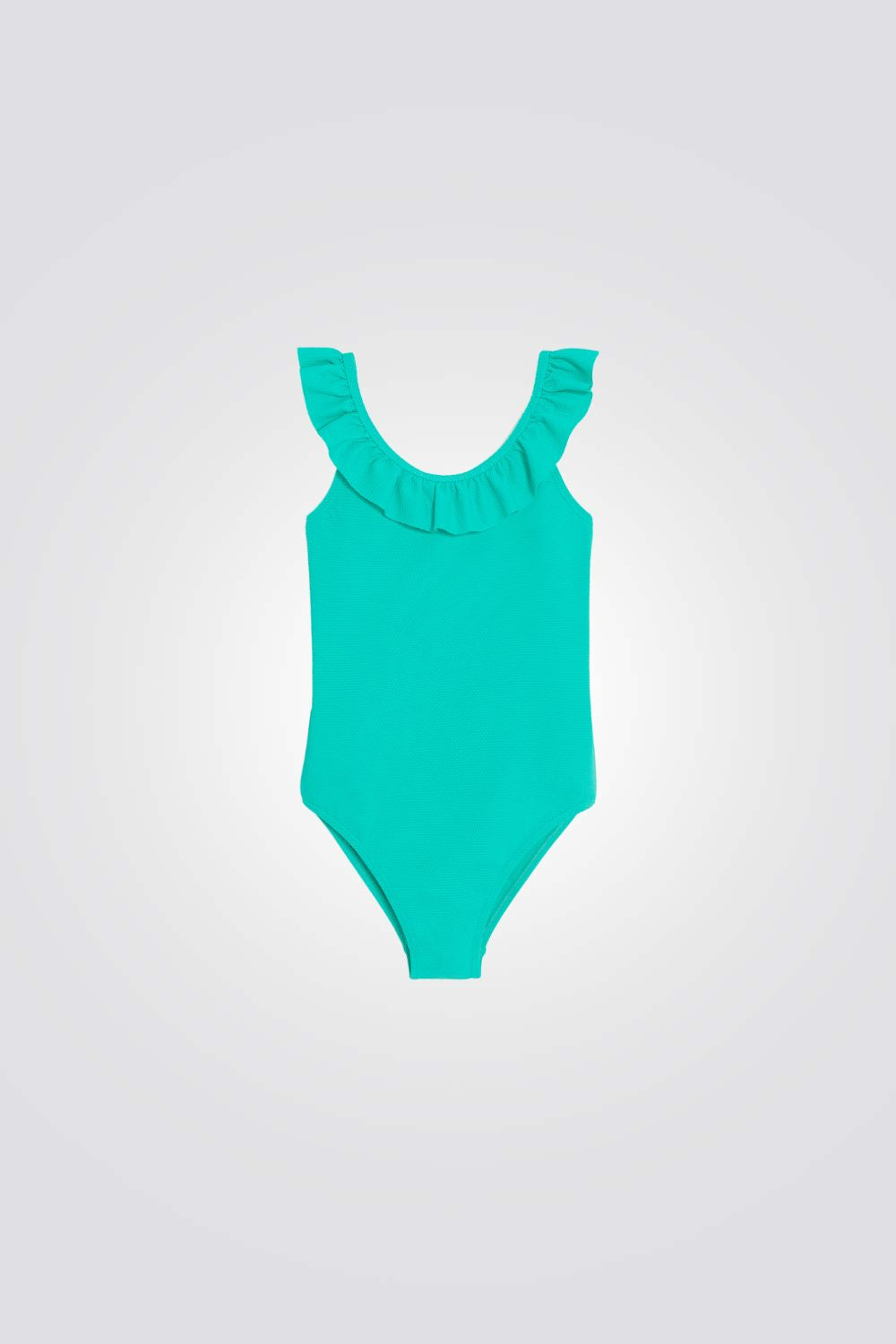 בגד ים לילדות בצבע ירוק 