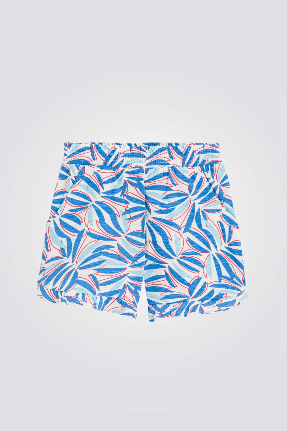 מכנסיים קצרים לילדות הדפס צבעוני