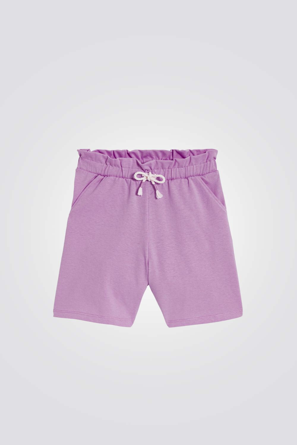 מכנסיים קצרים לילדות בצבע סגול