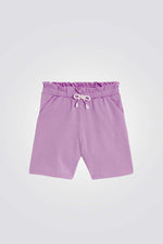 מכנסיים קצרים לילדות בצבע סגול
