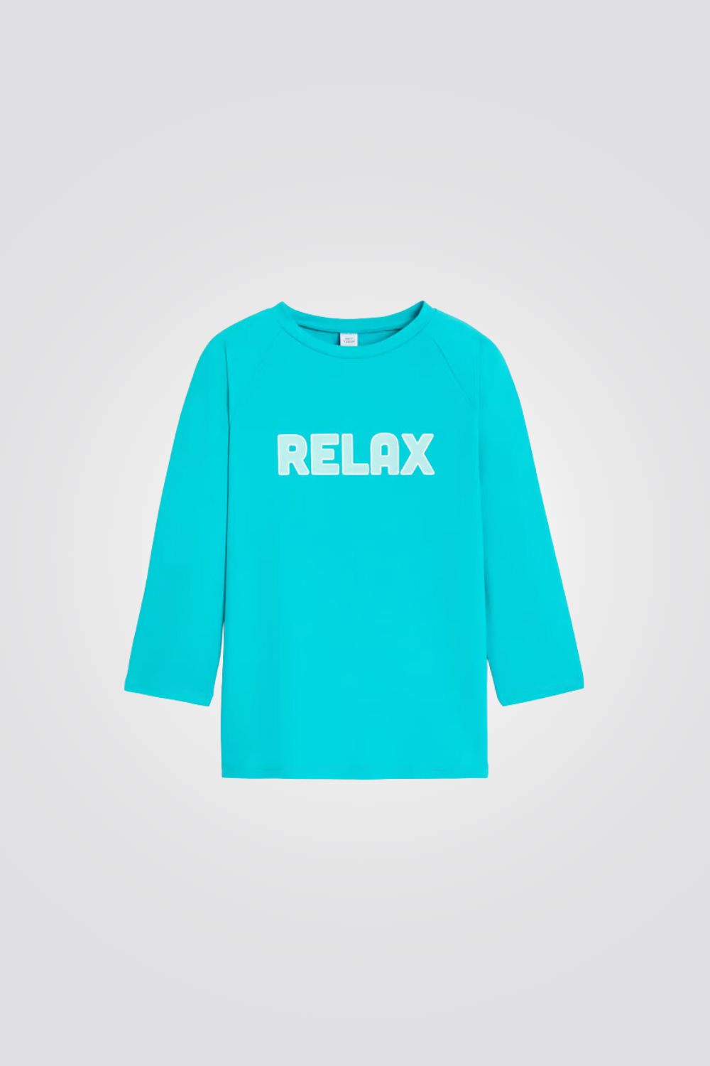 בגד ים חולצה לילדים בצבע תכלת