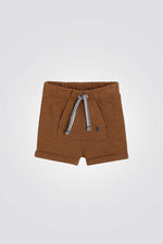 מכנסיים קצרים לתינוקות בצבע חום 