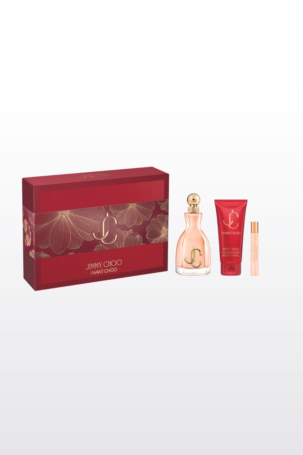 מארז בישום לאישה 100 מ"ל + 7.5 מ"ל + תחליב גוף 100 מ"ל I WANT CHOO E.D.P