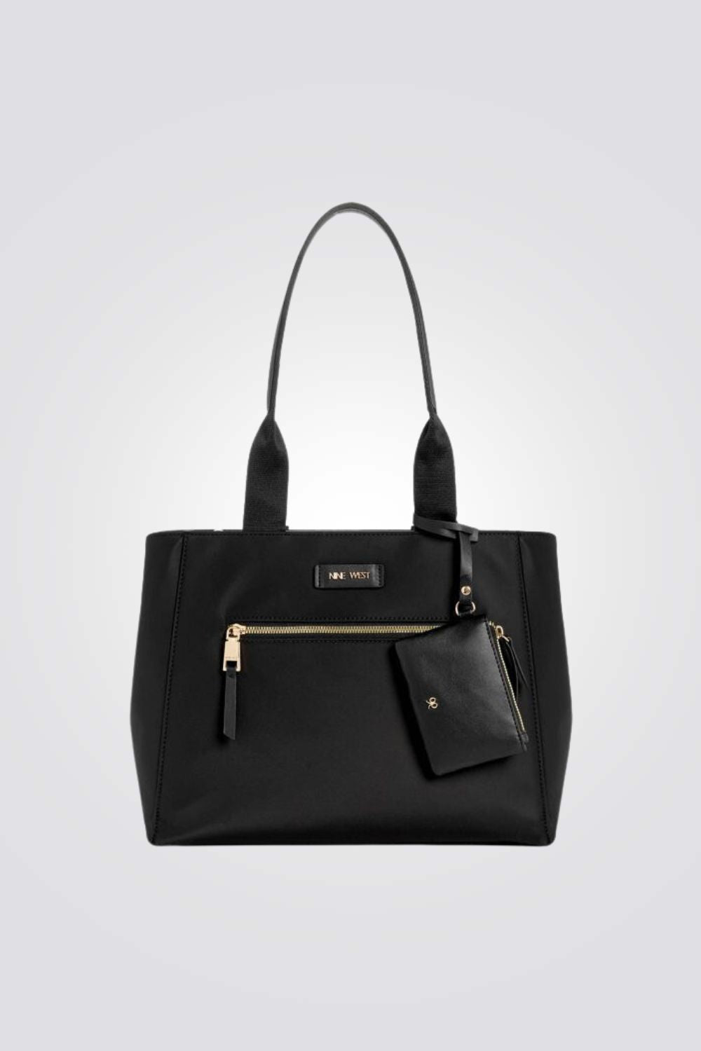 תיק עם ארנק לנשים בצבע שחור