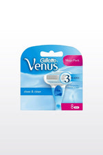 סכיני גילוח שלושה להבים Venus Smooth 8 יחידות 