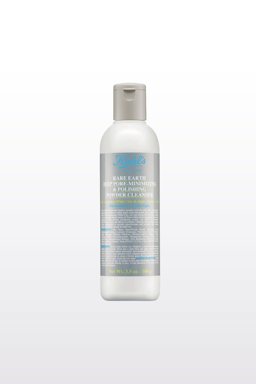 אבקת ניקוי לצמצום מראה הנקבוביות וליטוש מרקם עור הפנים 100 ג'