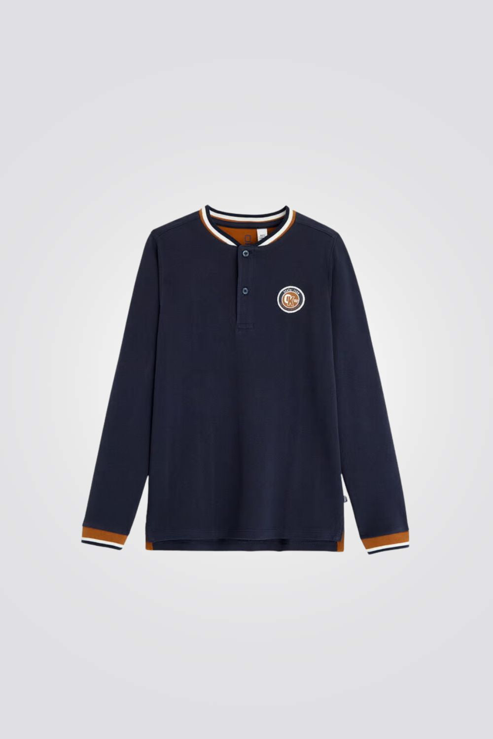 חולצת פיקה לנערים בצבע נייבי