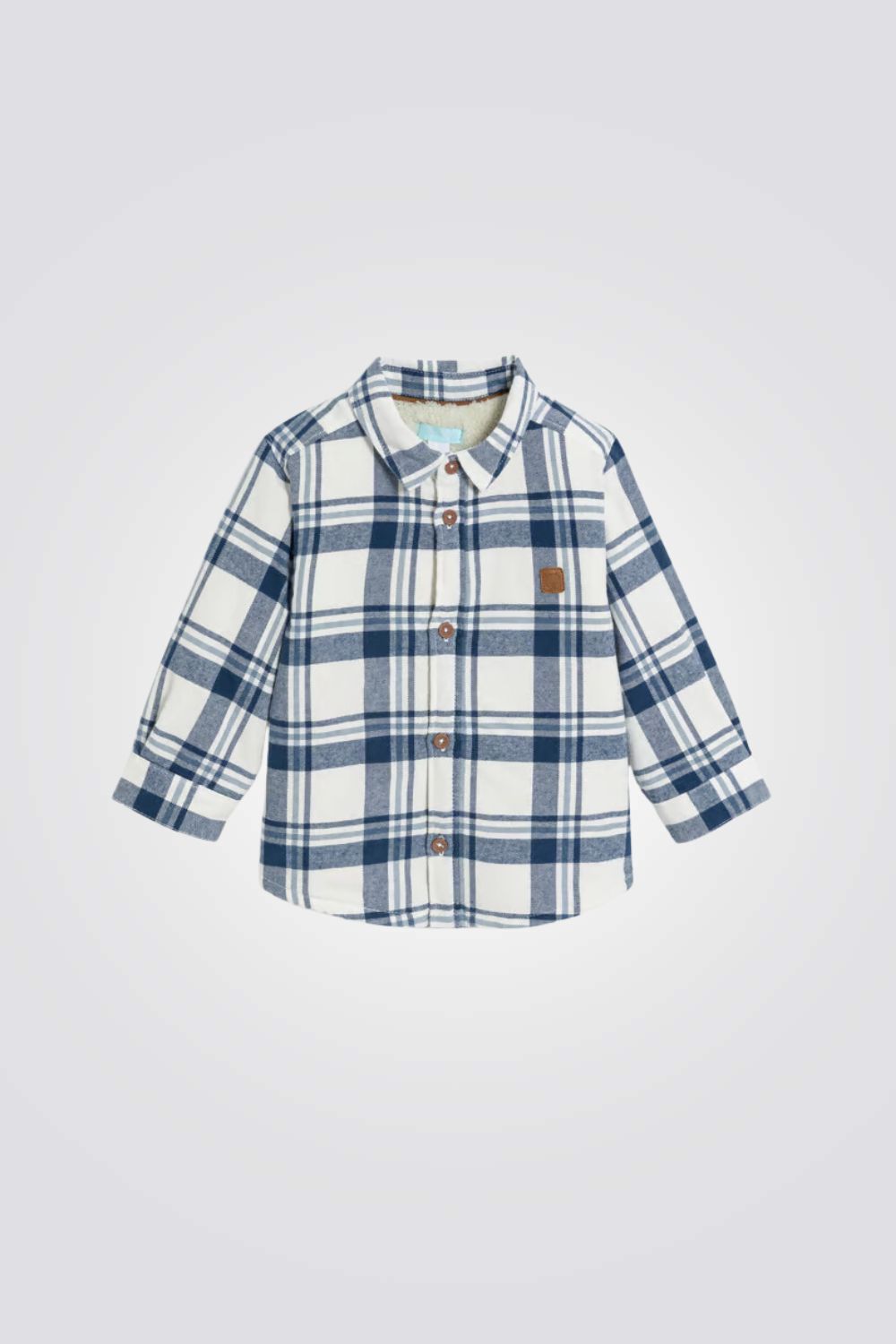 חולצת משבצות ארוכה לתינוקות פרוותית