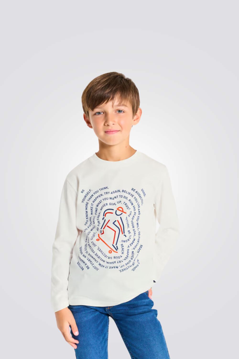 טישירט לילדים עם שרוולים ארוכים