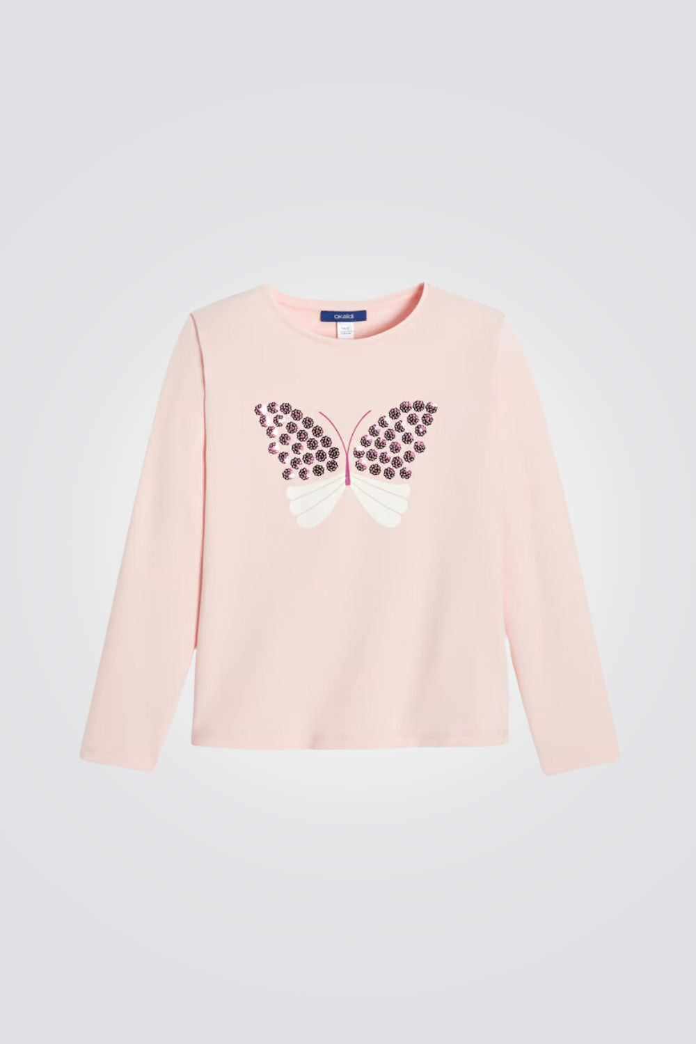 טישירט לילדות עם שרוולים ארוכים