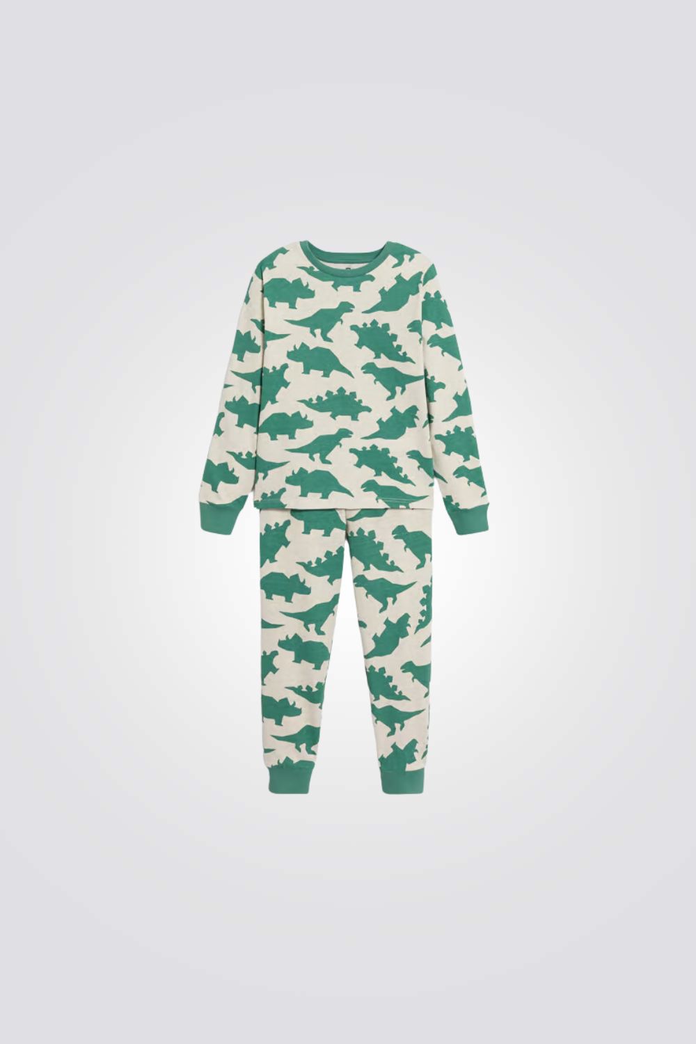 פיג'מה לילדים עם הדפס דינוזאורים