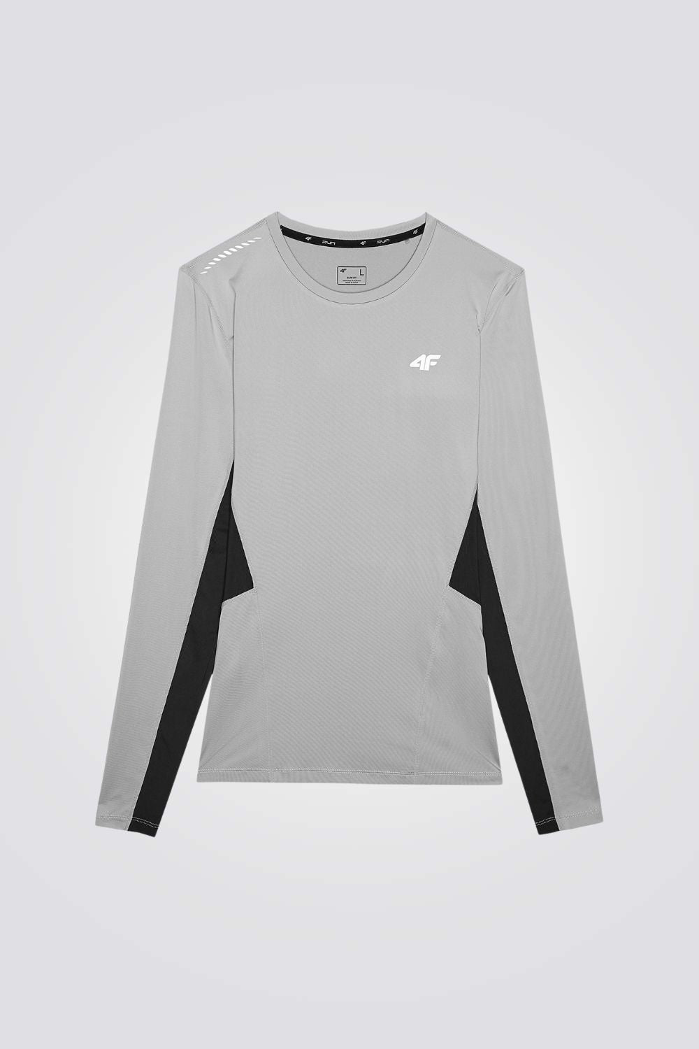 טישירט עם שרוולים ארוכים לגברים בצבע אפור