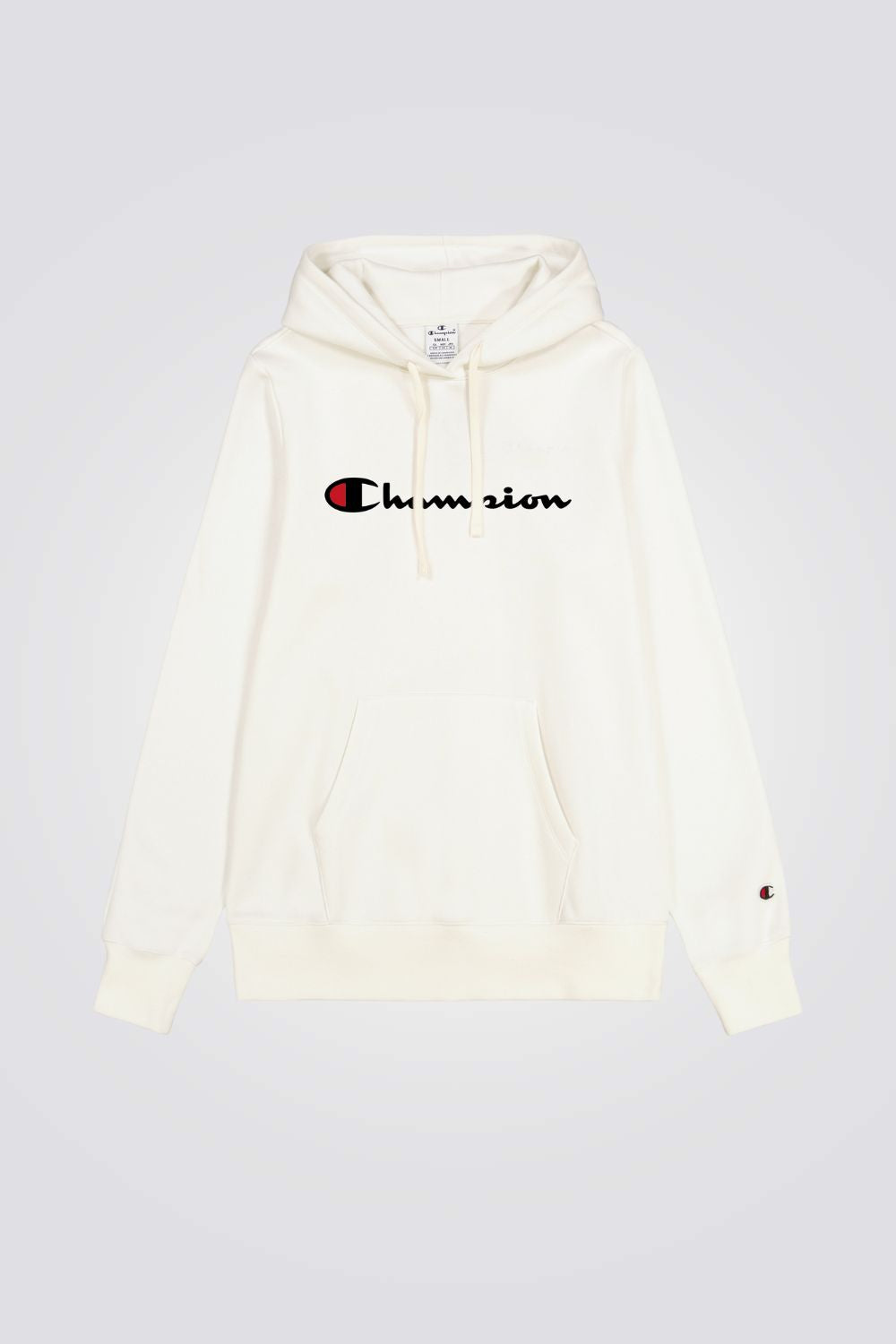 סווטשירט קפוצ'ון לנשים בצבע שמנת