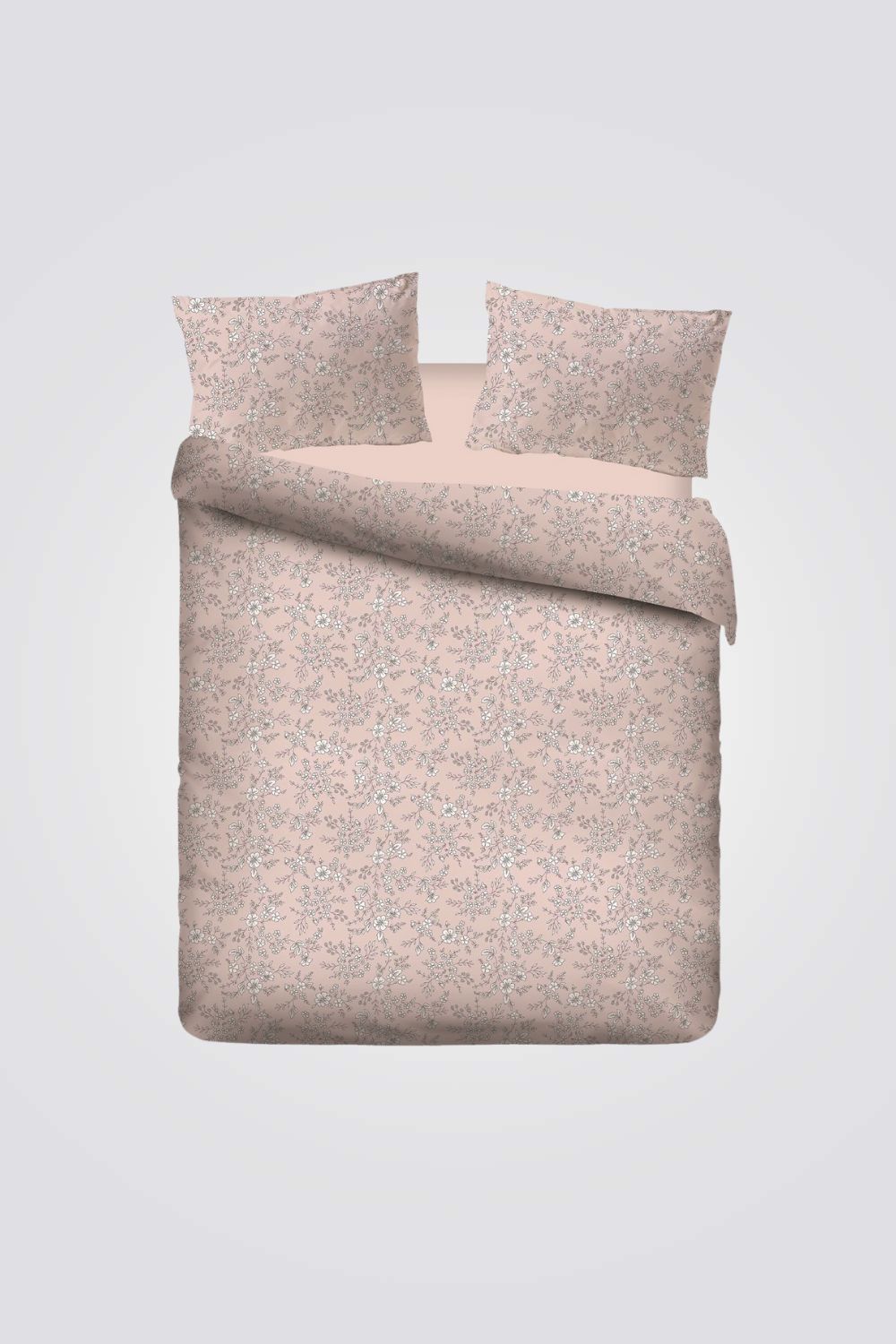 סט מצעים פלנל מיטה וחצי דגם ביאנקה 120/200 ס"מ