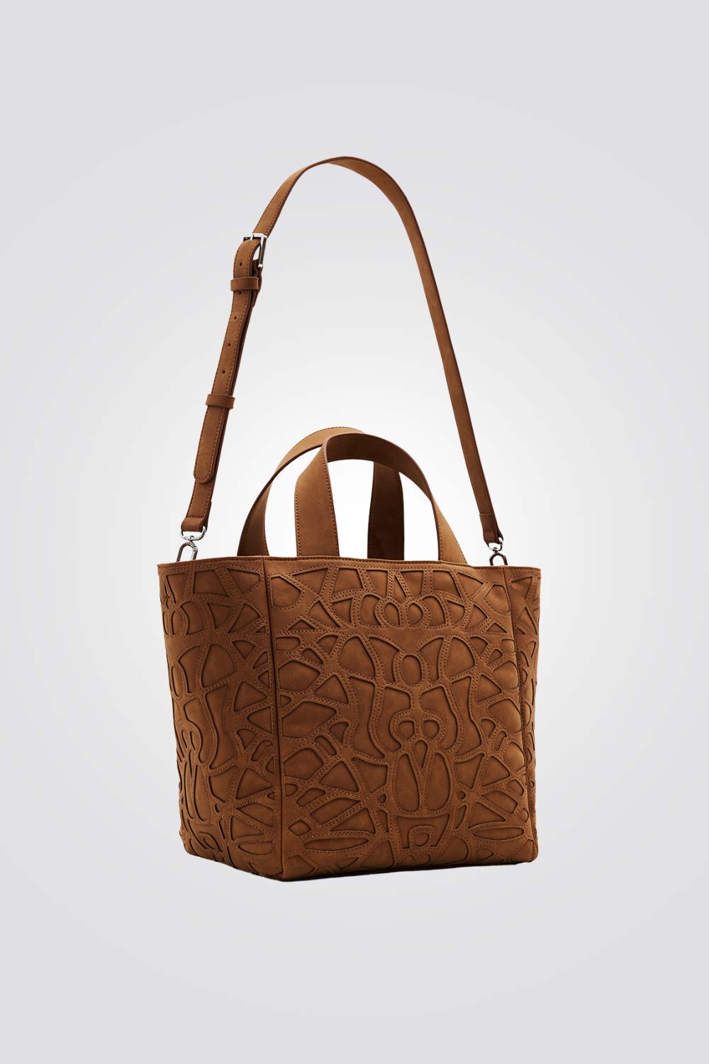 תיק יד לנשים בצבע חום