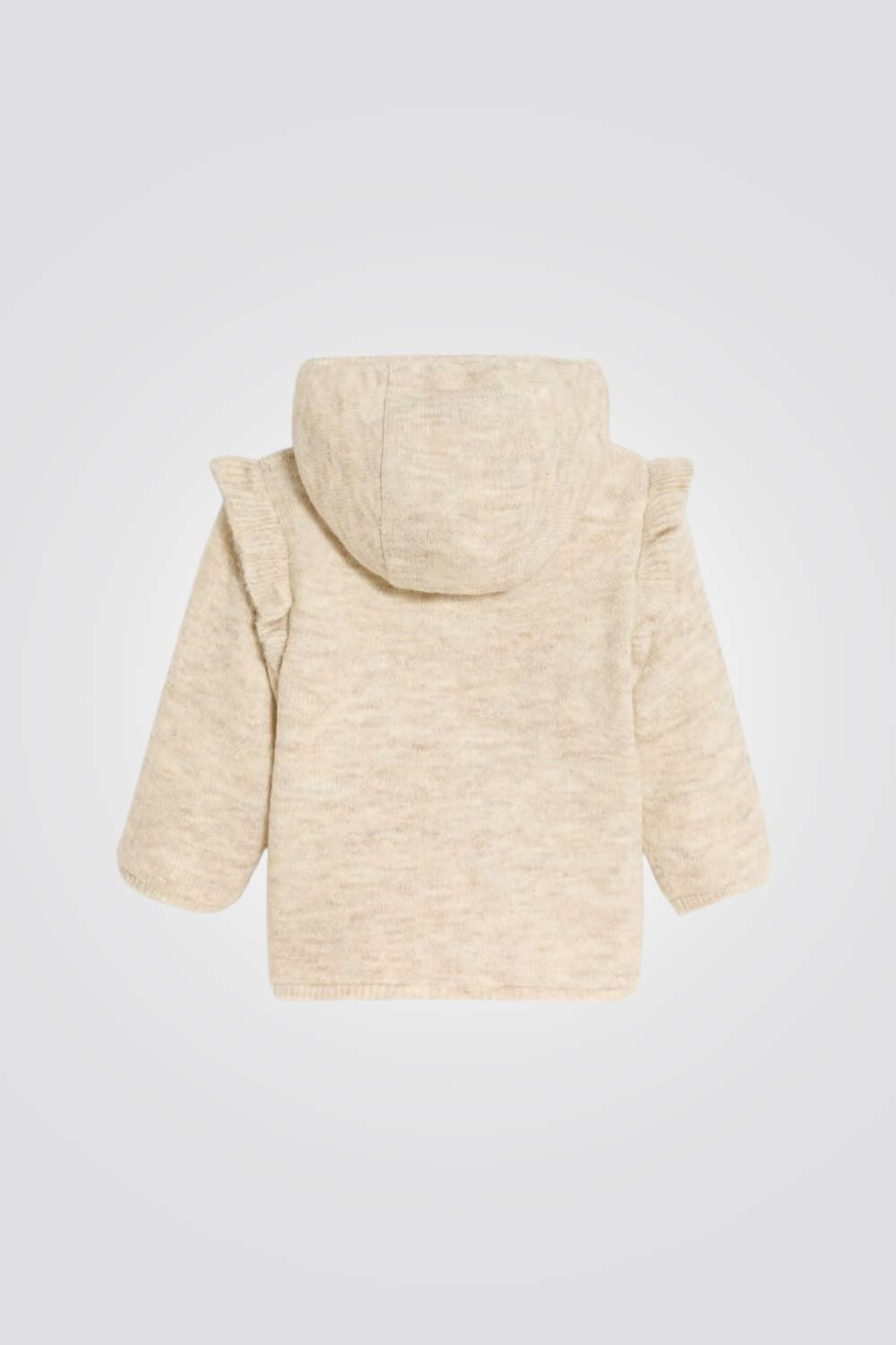 ג'קט סריג לתינוקות במראה פליז בצבע בז'