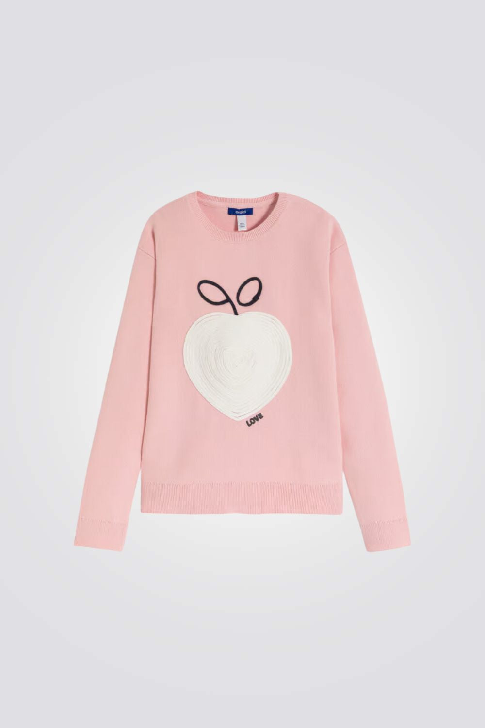 סוודר לילדות עם עיטורי סריגה