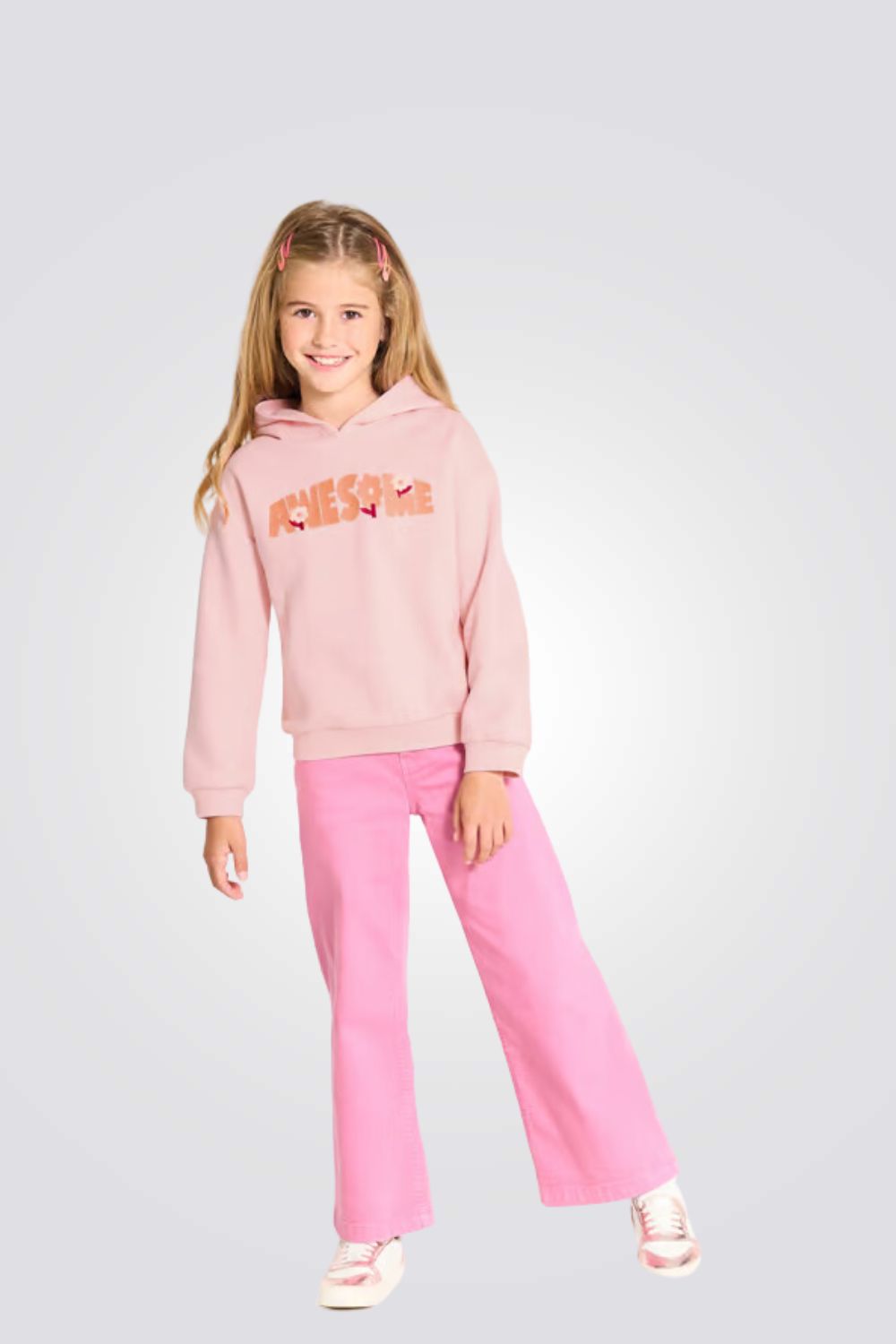 סווטשירט עם הדפס לילדות