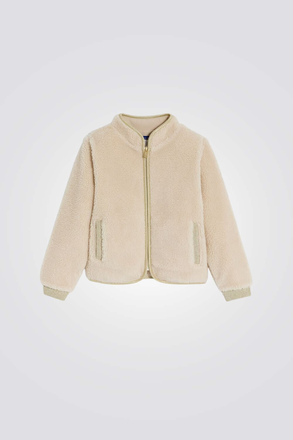 ג'קט לילדות בצבע בז'