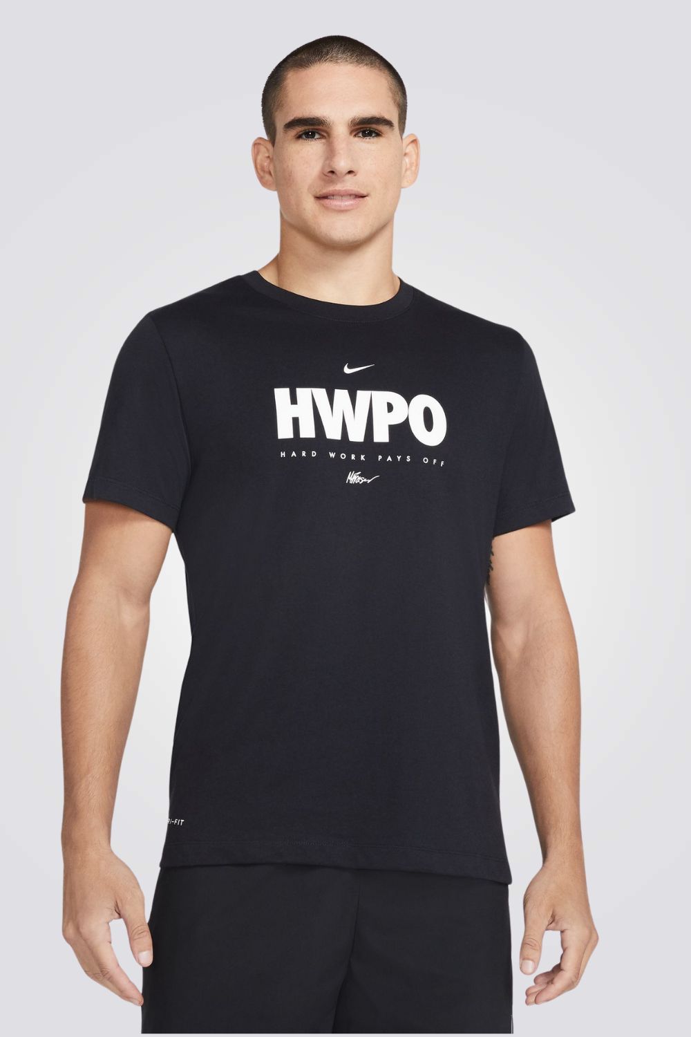 טישירט לגברים Dri-FIT HWPO בצבע שחור