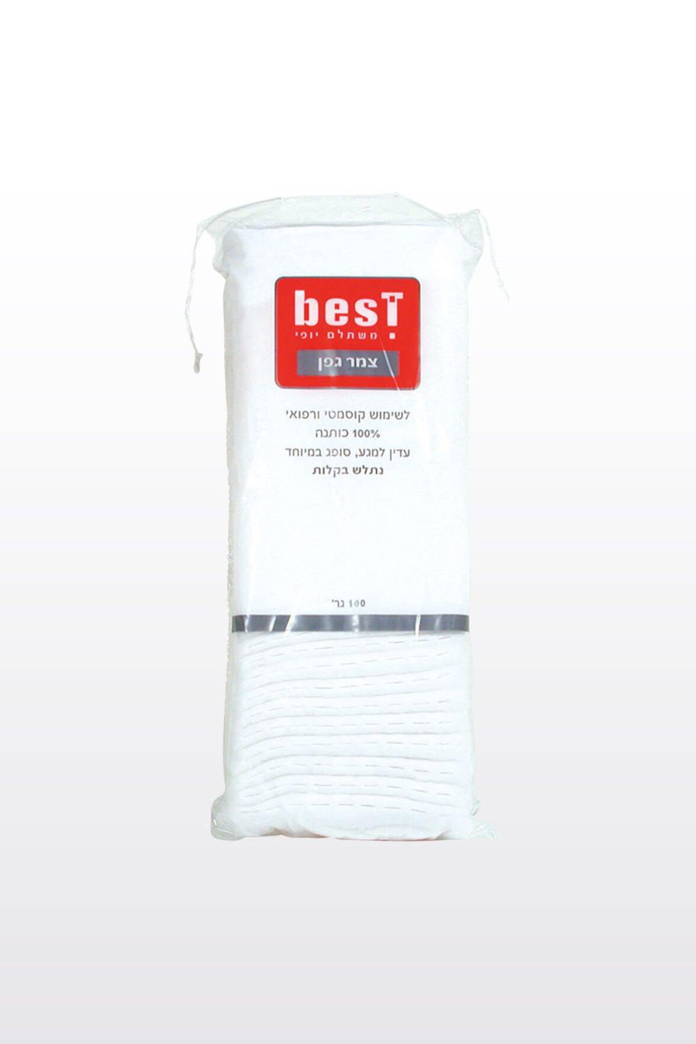 צמר גפן נתלש 100 גרם