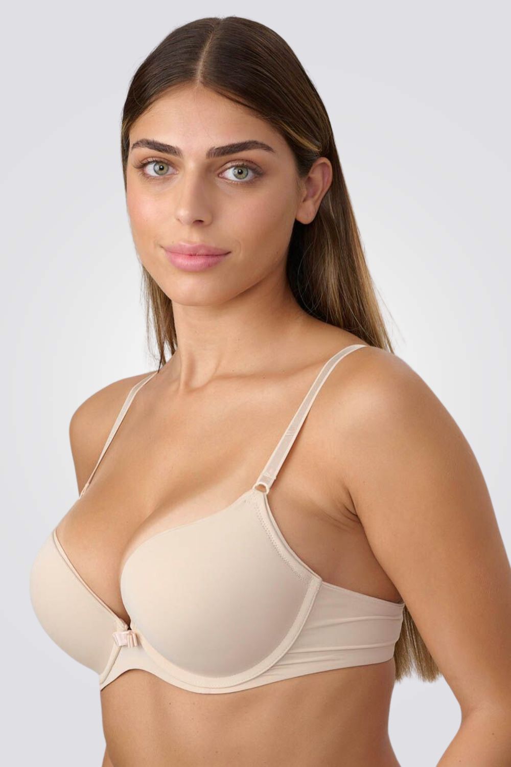 NUDE חזיית דאבל פוש אפ חלקה