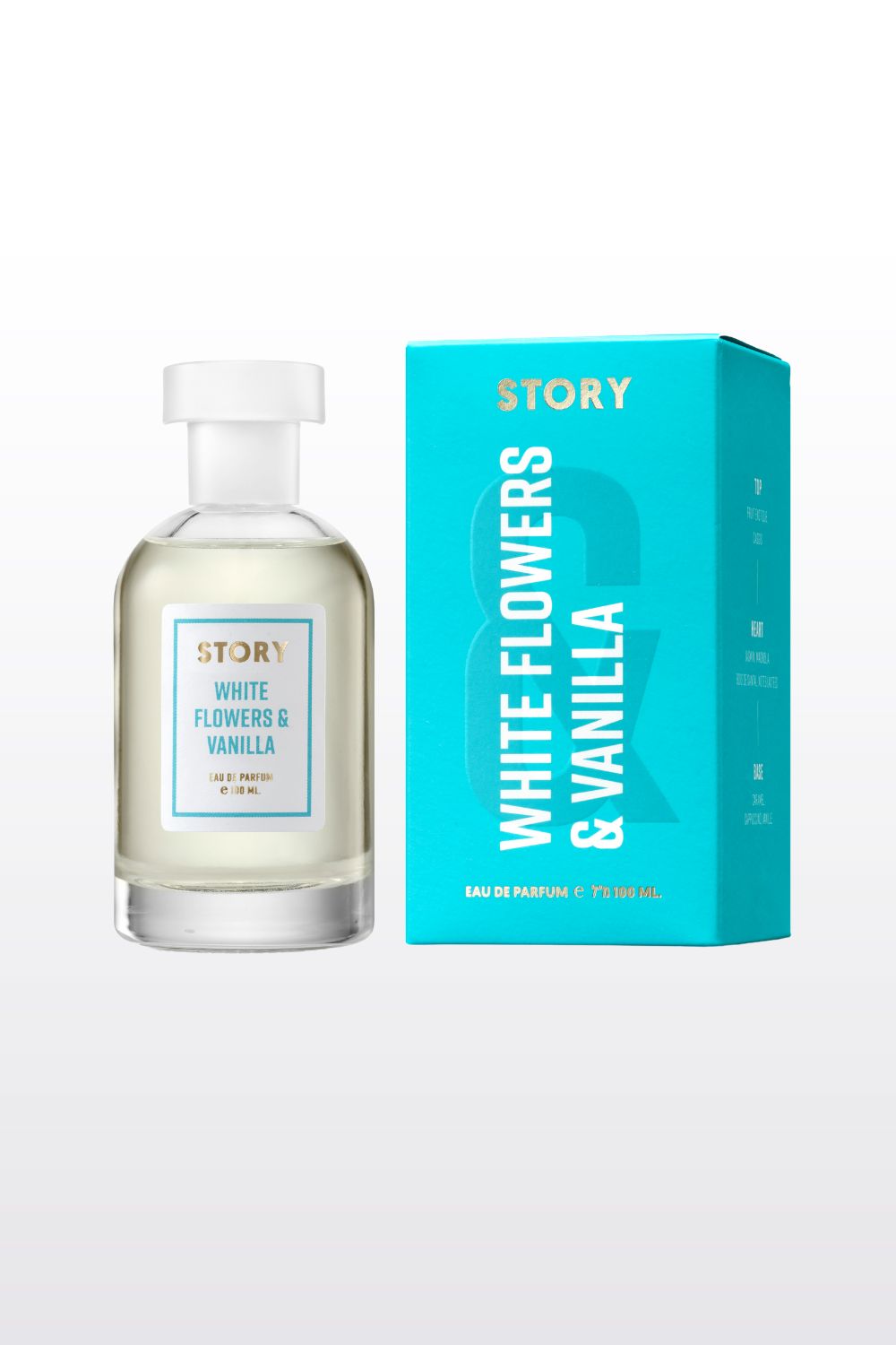 בושם לאישה 100 מ"ל STORY WHITE FLOWER & VANILLA E.D.P