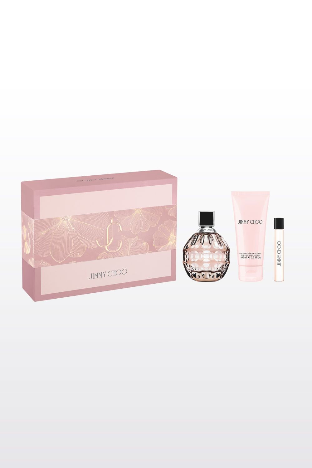 מארז בישום לאישה 100 מ"ל + 7.5 מ"ל + קרם גוף 100 מ"ל JIMMY CHOO E.D.P
