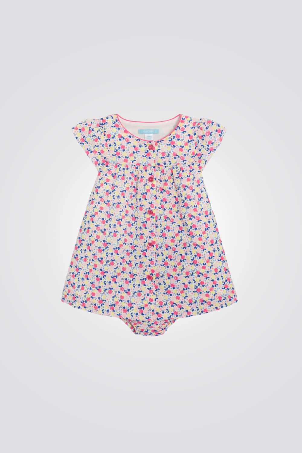 שמלה לתינוקות עם הדפס פרחוני