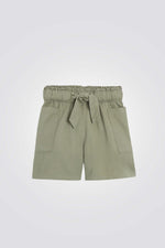 מכנסיים קצרים לילדות בצבע חאקי