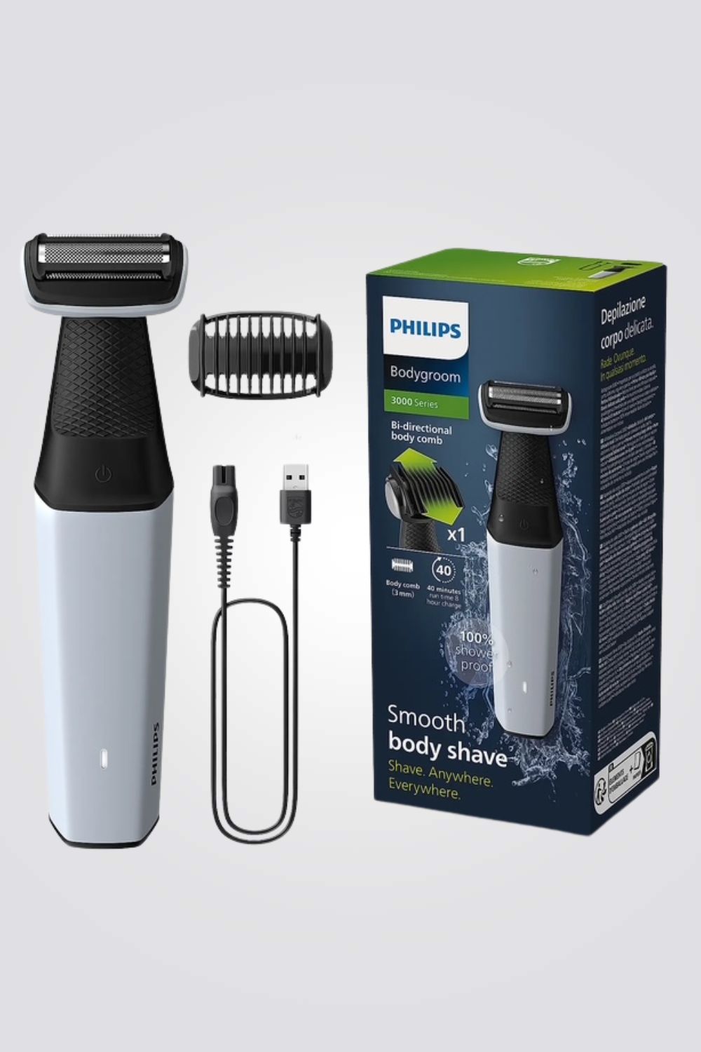 מכונת גילוח גוף דגם BG3007