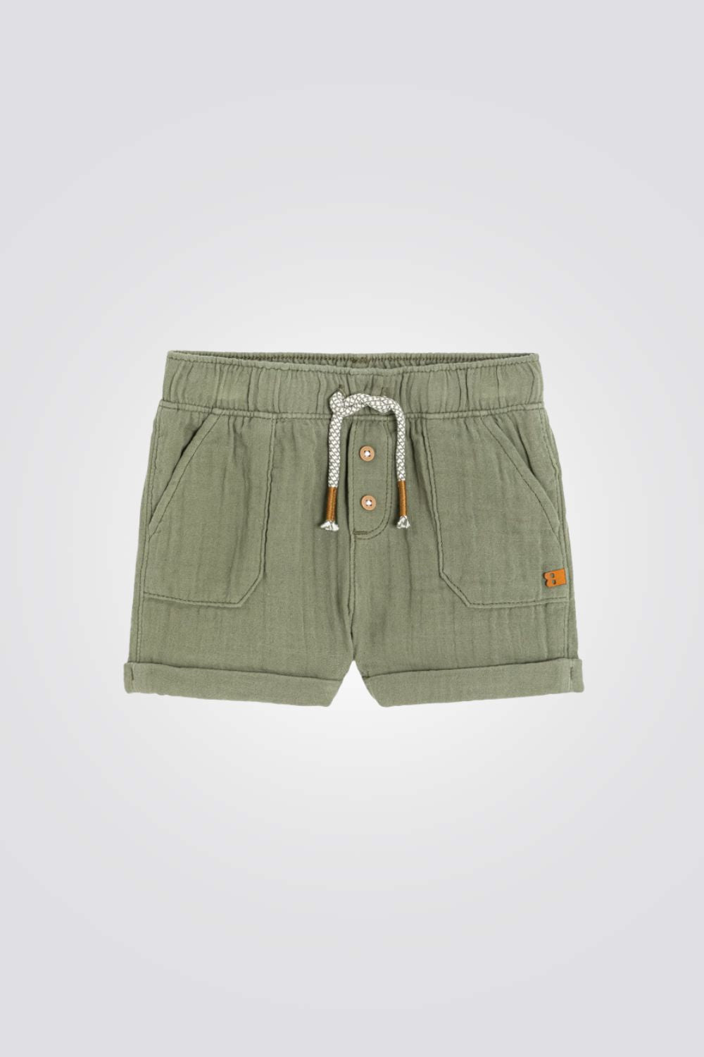 מכנסיים קצרים לתינוקות צבע חאקי