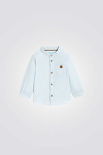 חולצת אוקספורד לתינוקות בצבע בז'