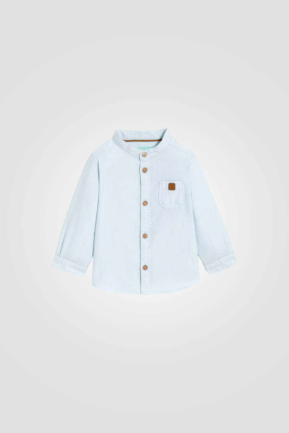 חולצת אוקספורד לתינוקות בצבע בז'