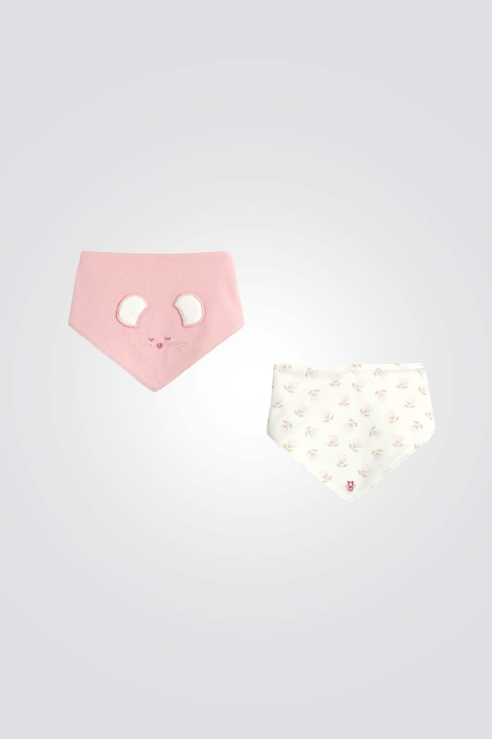 מארז סינרים לתינוקות בצבע ורוד ולבן