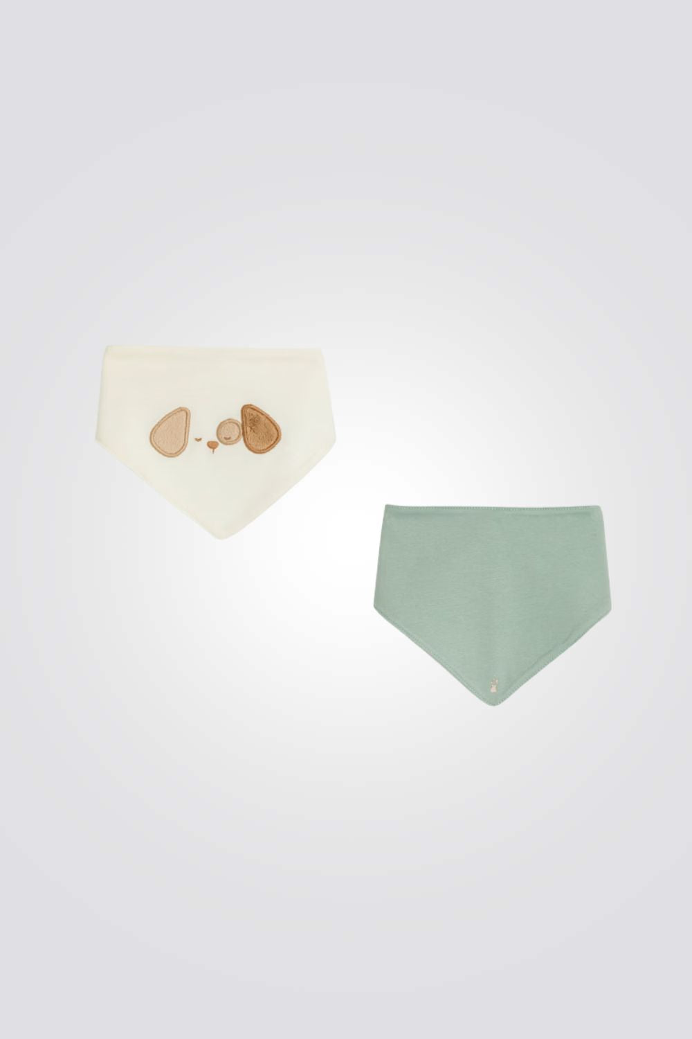 מארז סינרים לתינוקות בצבע ירוק ולבן 