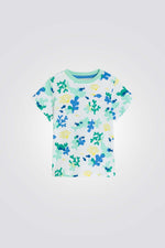 טישירט לתינוקות בצבע לבן עם הדפס 